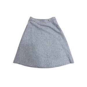 The Limited Tall XS Speckled Gray A-Line Skirt Lined